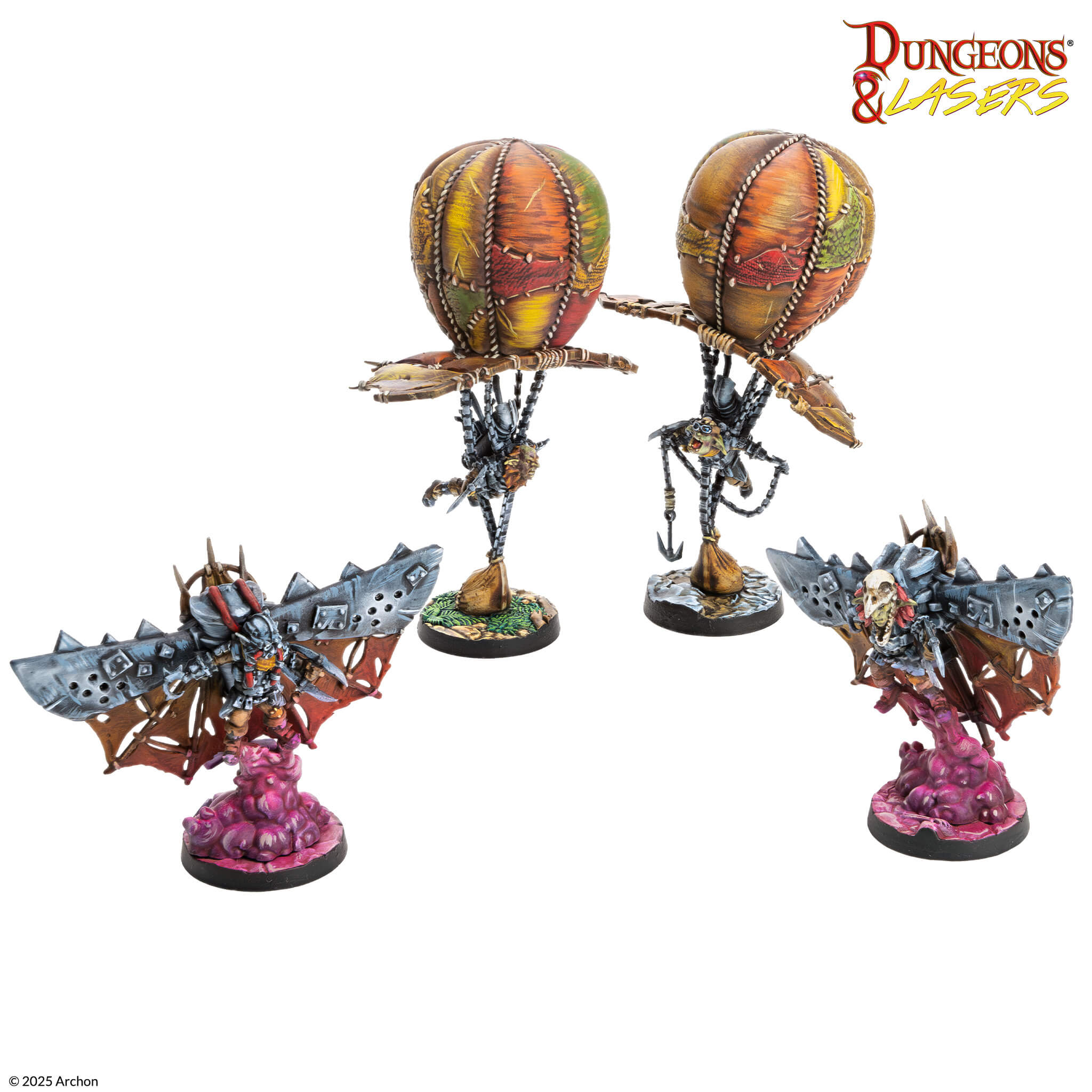 Archon Studio DNL0109 Dungeons & Lasers Miniatures Raiders And Beasts Of Scareguards Archipelago