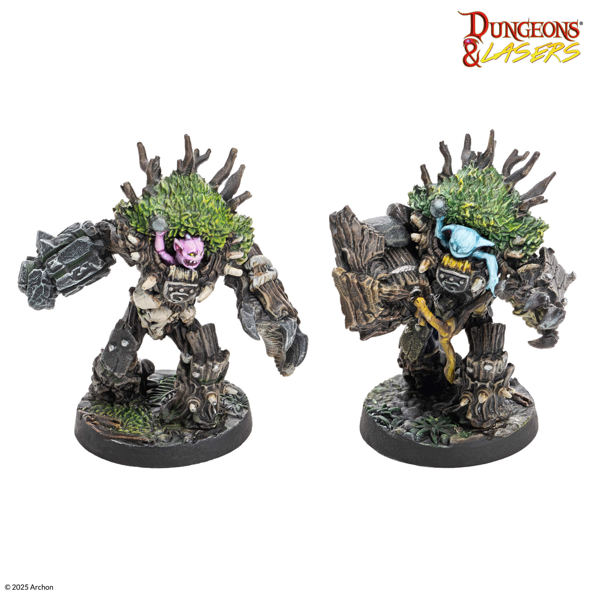 Archon Studio DNL0109 Dungeons & Lasers Miniatures Raiders And Beasts Of Scareguards Archipelago