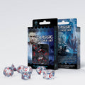 Q Workshop Classic RPG Translucent & blue-red Dice Set