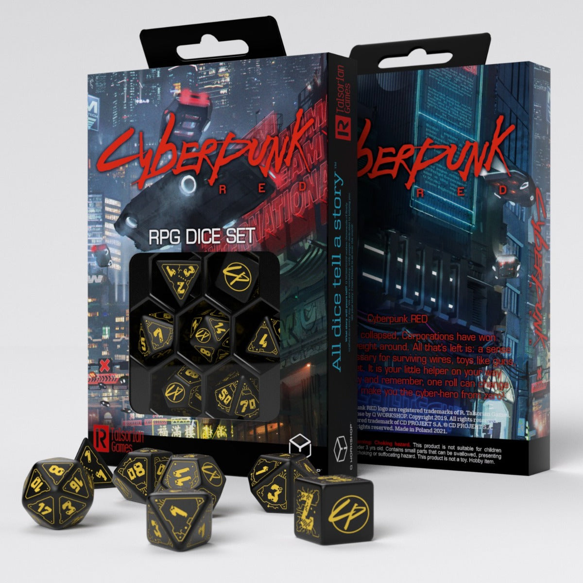 Q Workshop Cyberpunk Red Dice Set: Wet Work