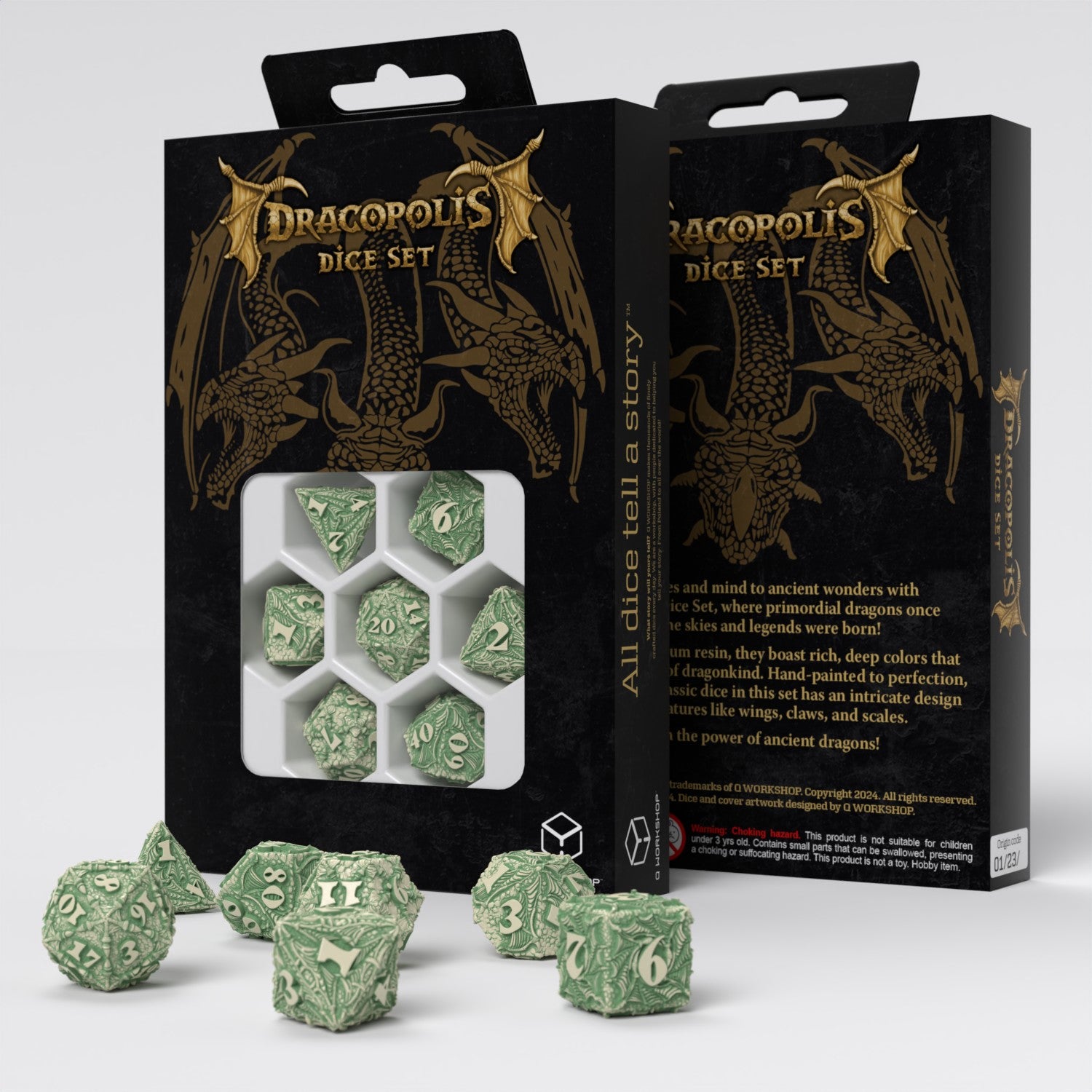Q Workshop Dracopolis Dice Set The Andean Longneck