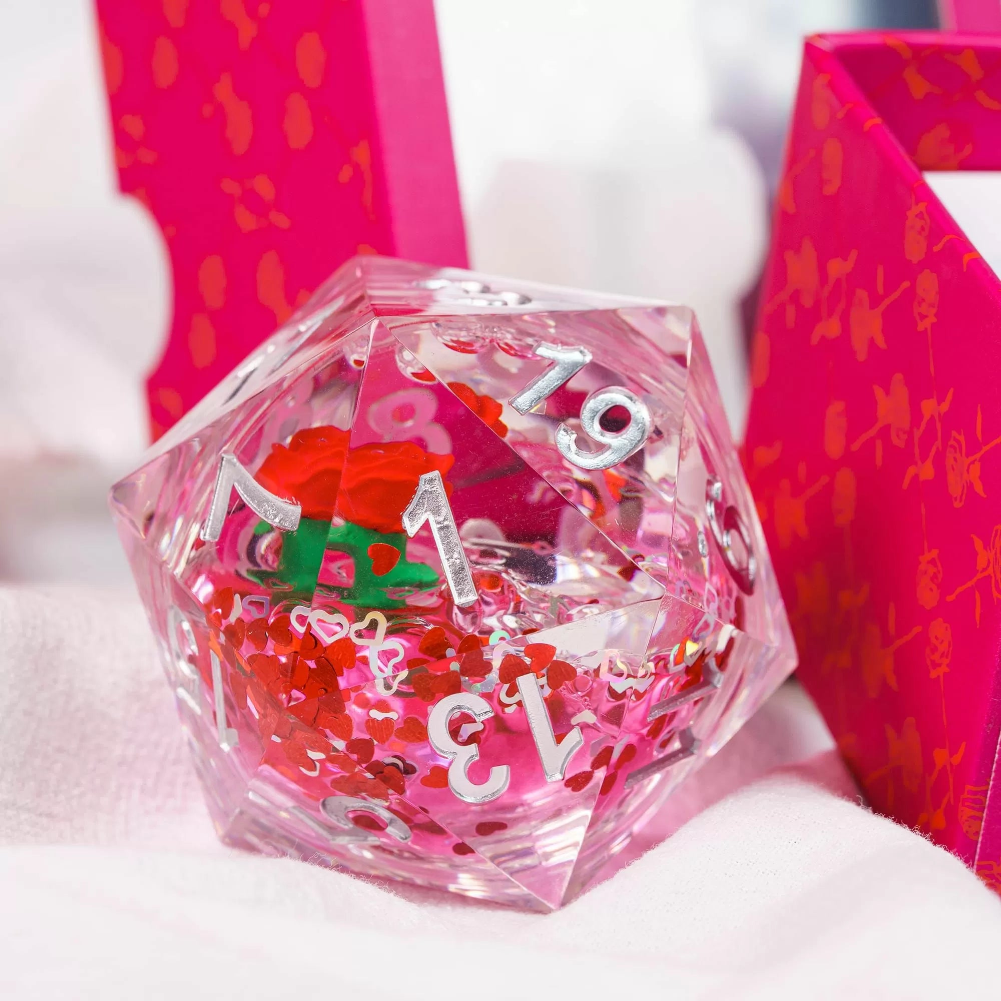 Sirius Dice Valentines Rose Large D20
