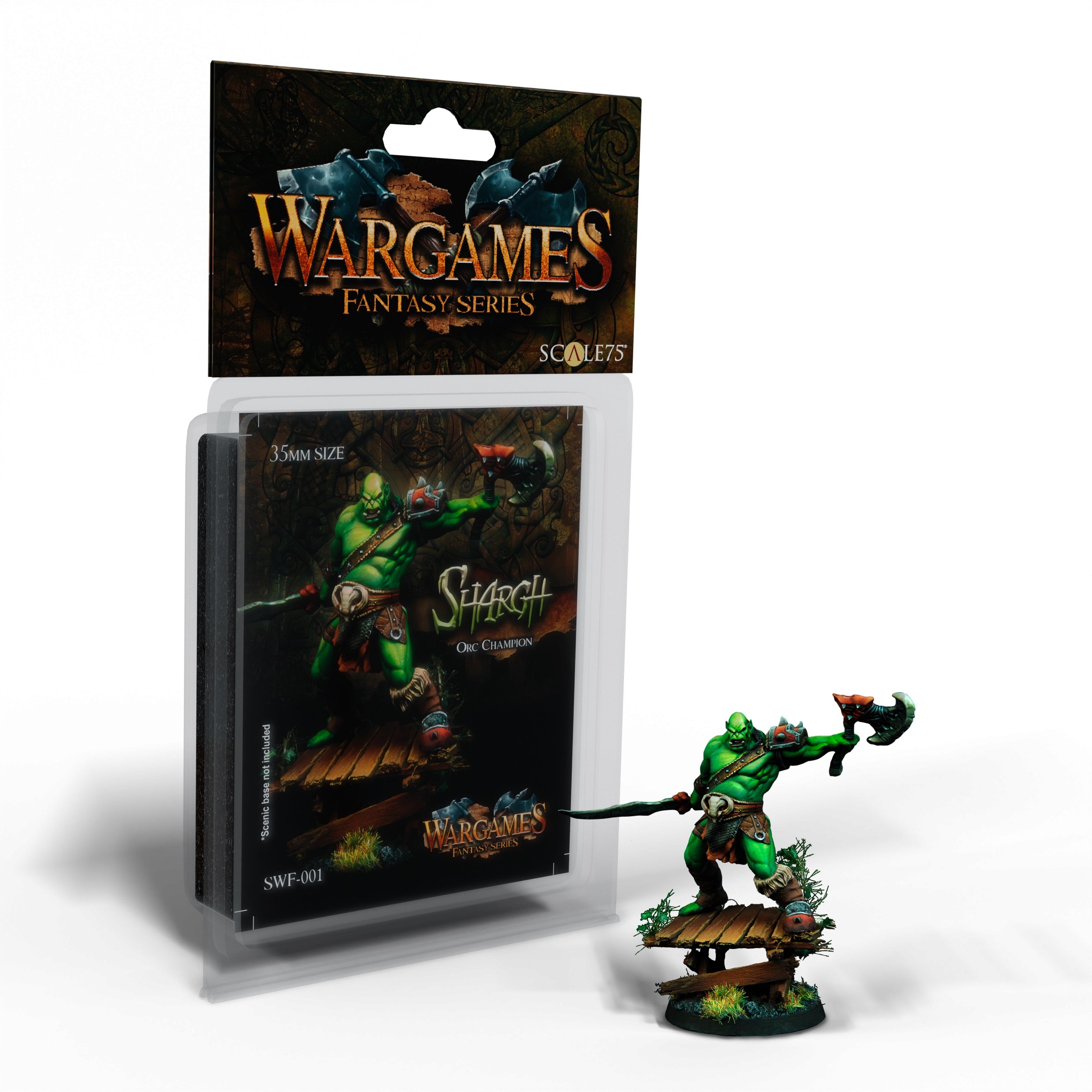 Scale 75 Figures Fantasy Wargames Shargh Orc Champion 35mm (4)