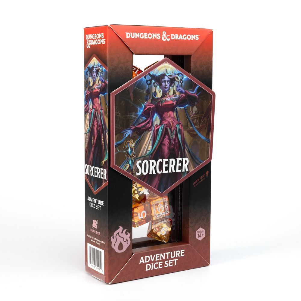 Sirius D&D Adventure Dice Sorcerer Orange - SDZ2002-17