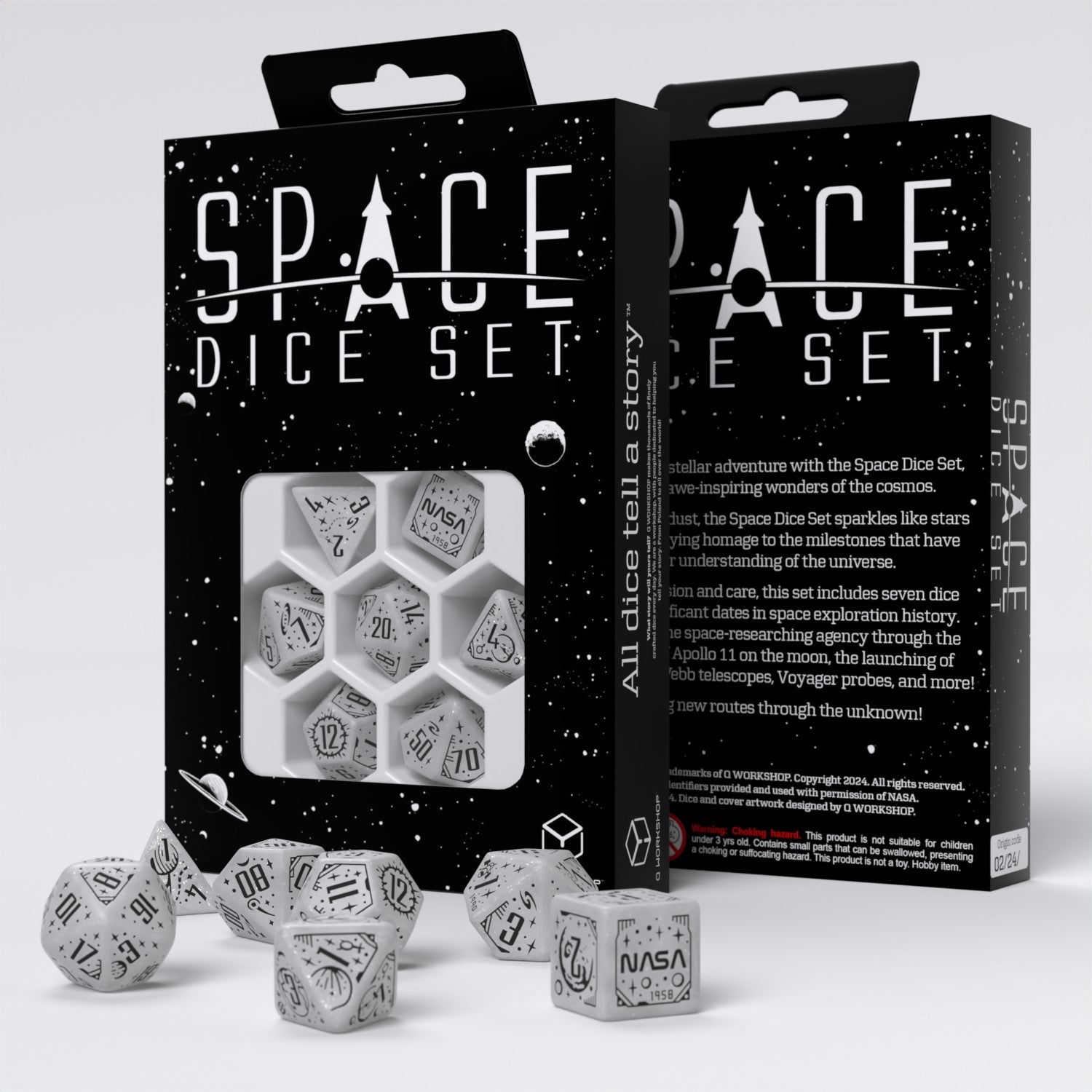 Q Workshop Space Dice Set: Apollo
