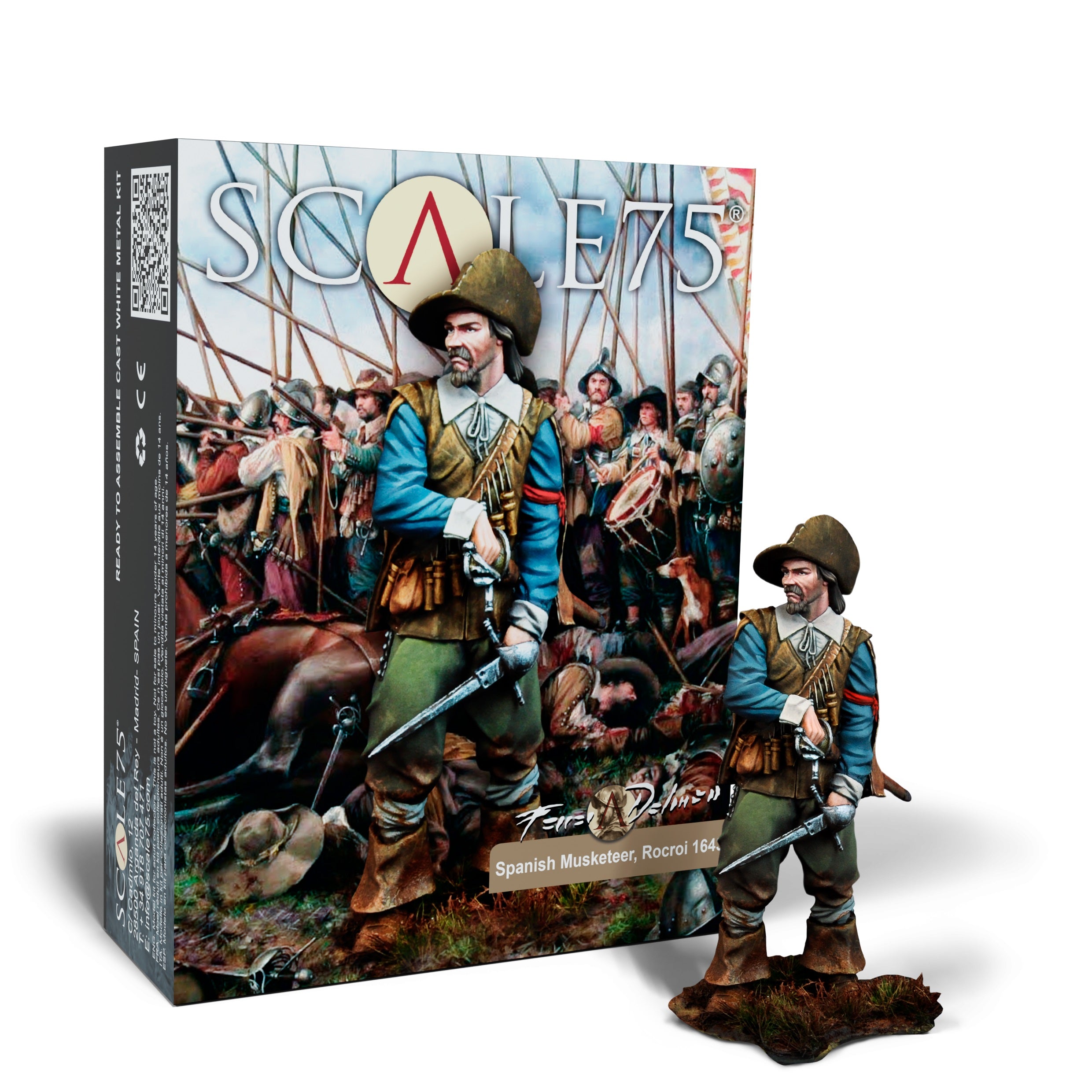 Scale 75 Figures Ferrer Dalmau Spanish Musketeer; Rocroi 1643 (4)