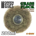 Green Stuff World Electrostatic Grass Flock BROWN MOOR GRASS 4-6mm (200ml)