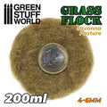 Green Stuff World Electrostatic Grass Flock SAVANNA PASTURE 4-6mm (200ml)