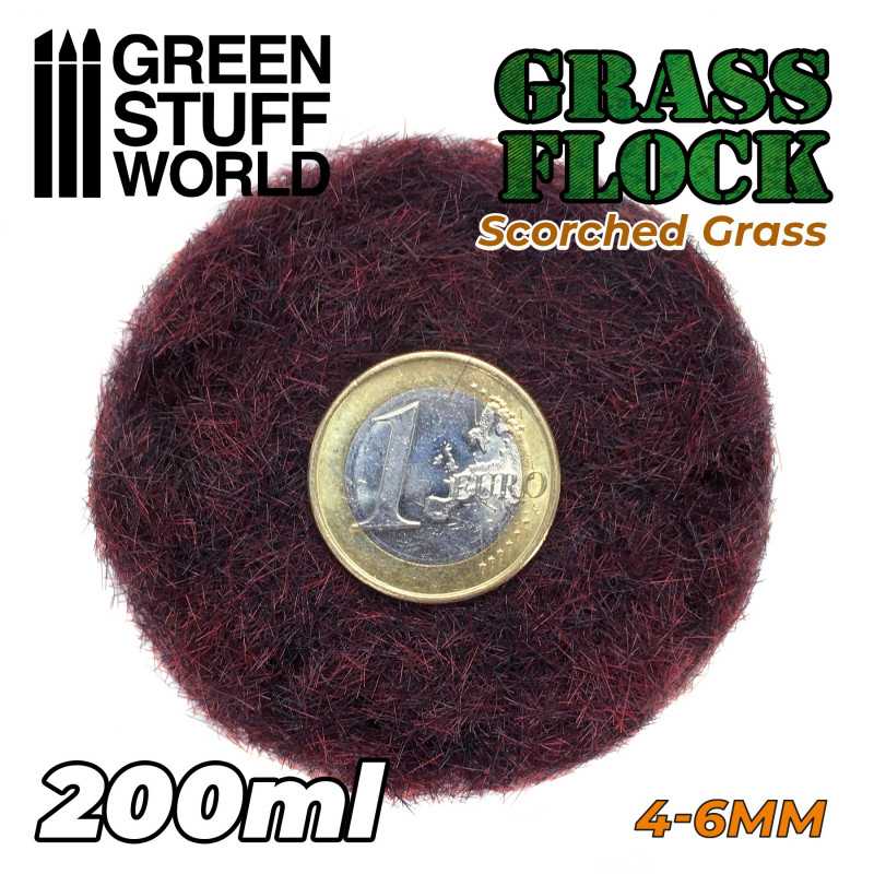 Green Stuff World Electrostatic Grass Flock SCORCHED BROWN 4-6mm (200ml)