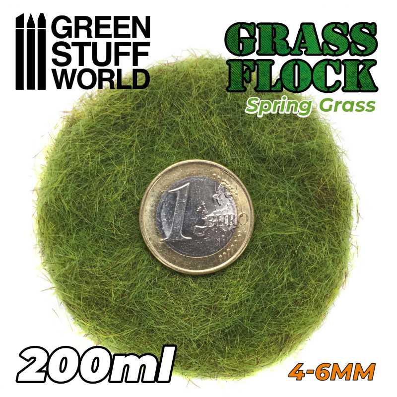 Green Stuff World Electrostatic Grass Flock SPRING GRASS 4-6mm (200ml)