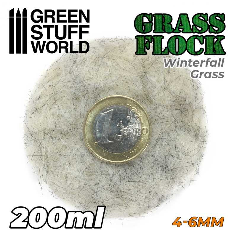 Green Stuff World Electrostatic Grass Flock WINTERFALL GRASS 4-6mm (200ml)