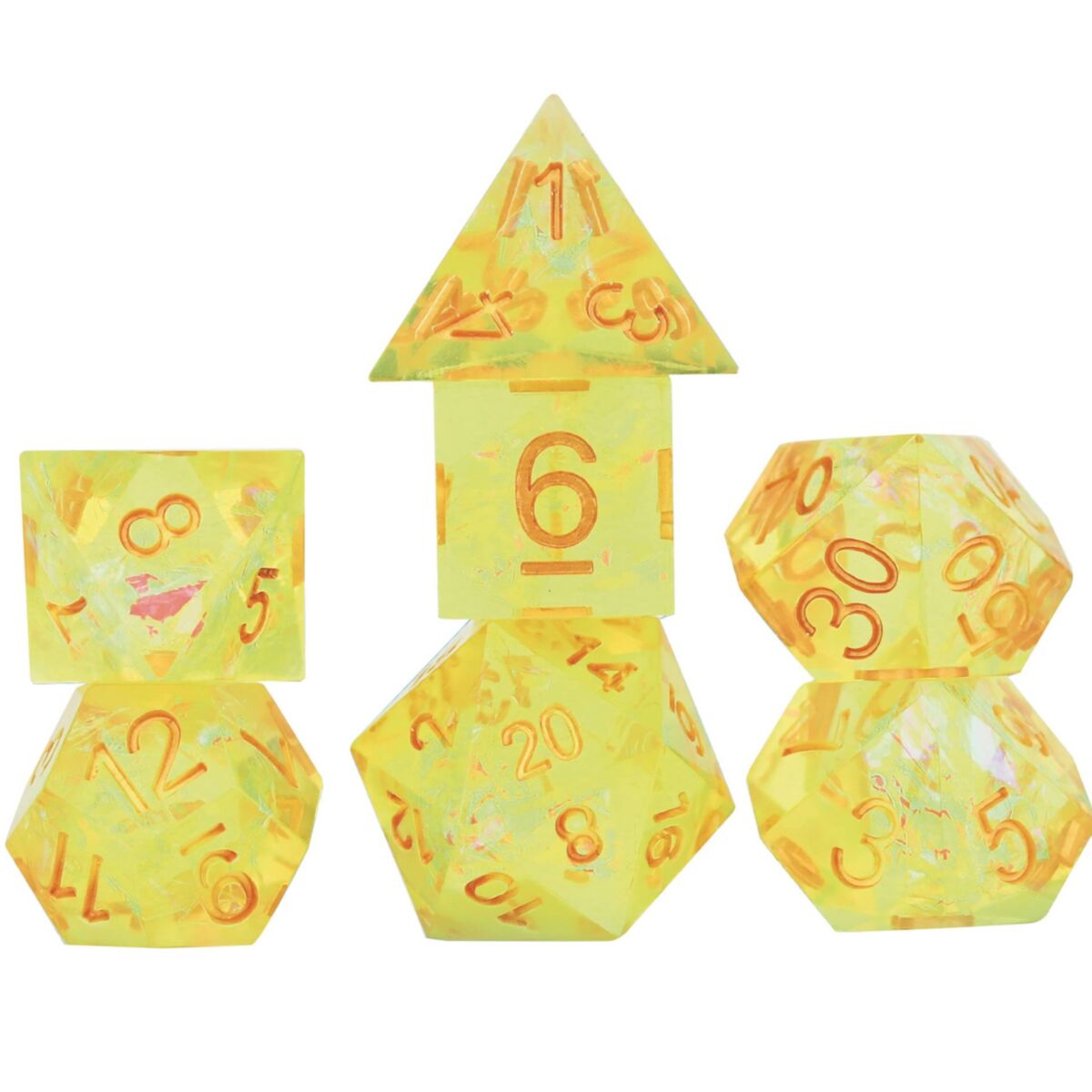 Sirius Dice Set Sharp Yellow Fairy - SDZ0014-06