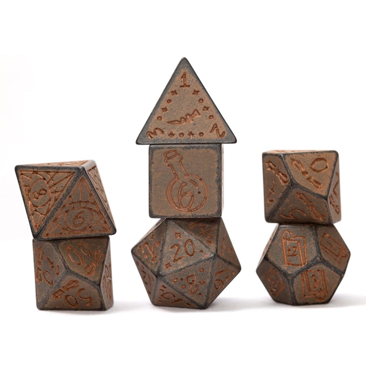 Sirius Dice Set Illusory Stone: Granite - SDZ0023-03