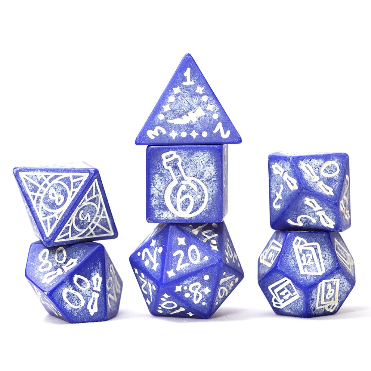 Sirius Dice Set Illusory Stone: Purple Agate - SDZ0023-01