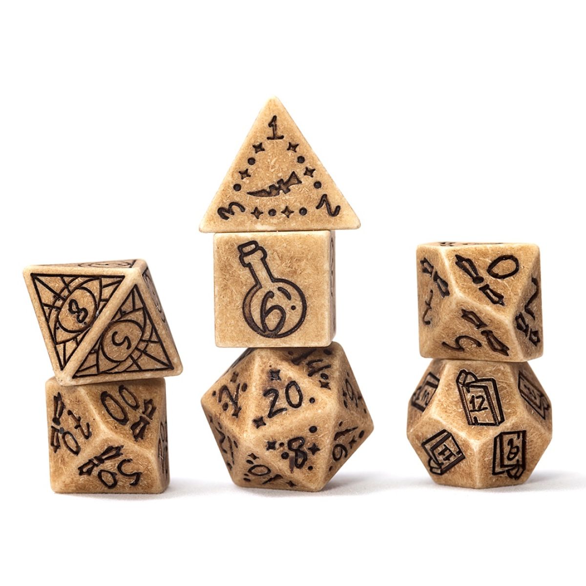 Sirius Dice Set Illusory Stone: Sandstone - SDZ0023-02
