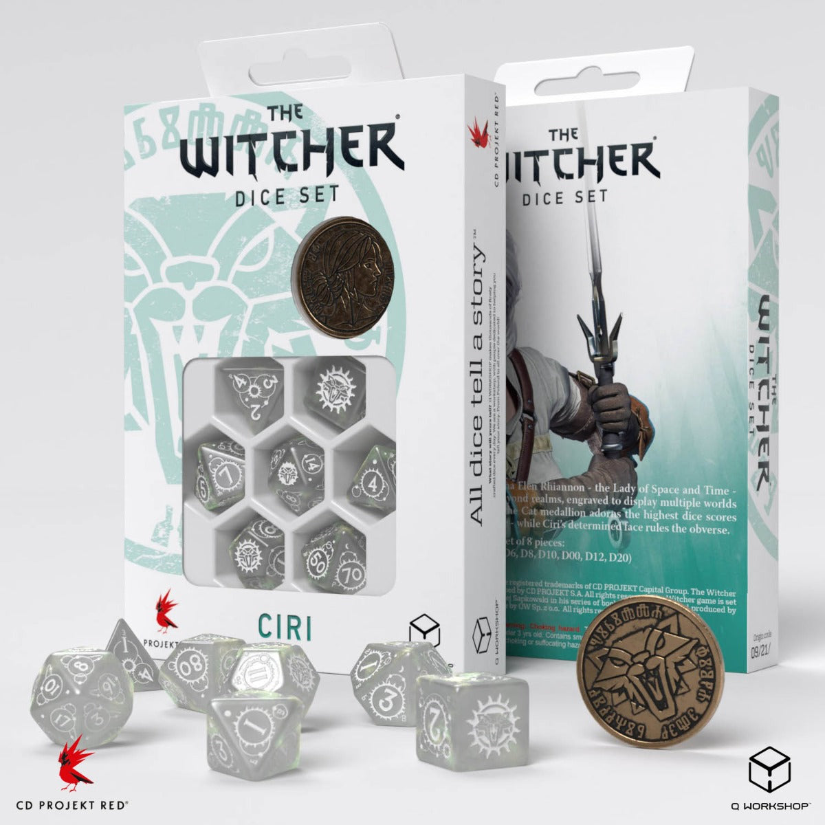Q Workshop The Witcher Dice Set. Ciri The Lady of Space and Time