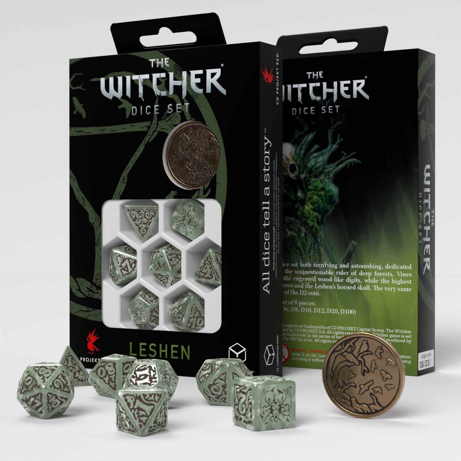 Q Workshop The Witcher Dice Set. Leshen The Totem Builder