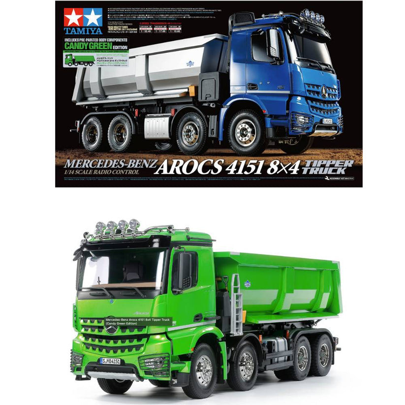 Tamiya AROCS 4151 Tipper Candy Green RC Truck 1/14 Scale