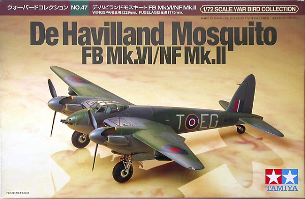 Tamiya 60747 1/72 de Havilland Mosquito FB Mk.VI / NF Mk.II