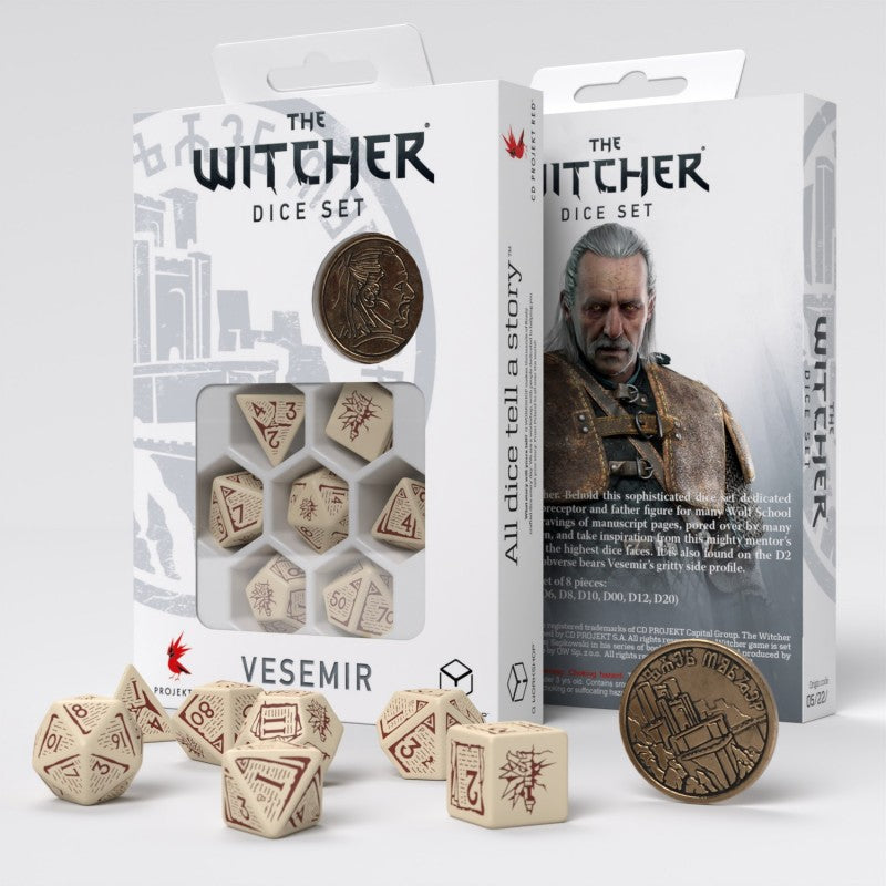 Q Workshop The Witcher Dice Set. Vesemir The Old Wolf