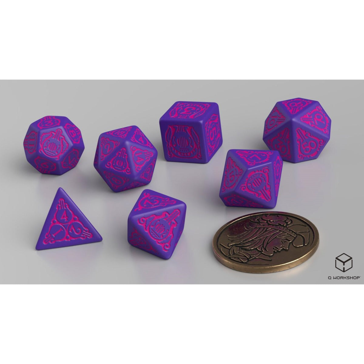 Q Workshop The Witcher Dice Set. Dandelion Viscount de Lettenhove