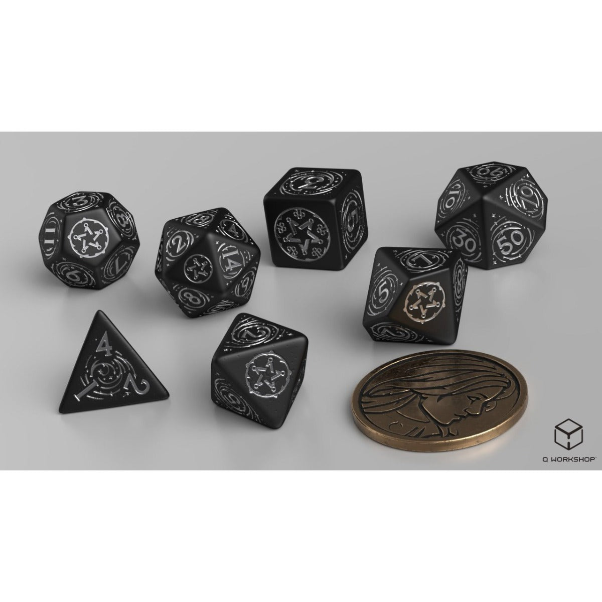 Q Workshop The Witcher Dice Set. Yennefer The Obsidian Star