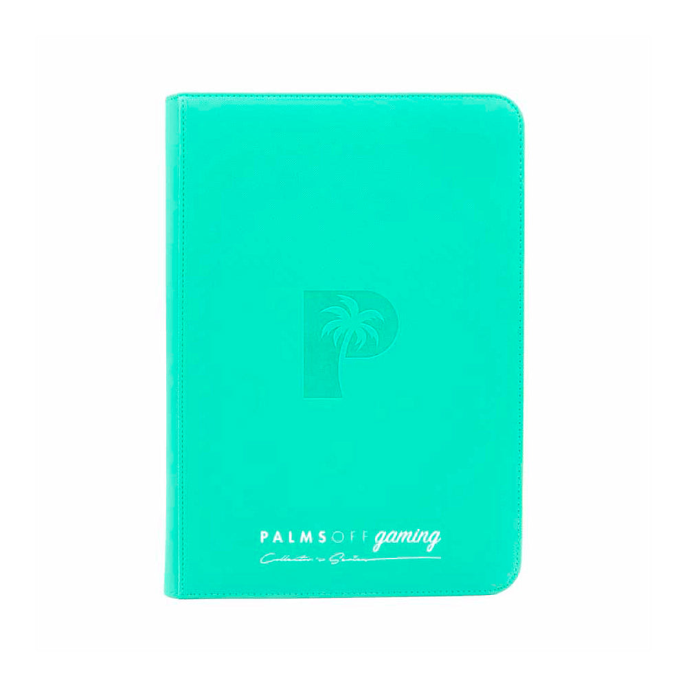 Palms Off Collector's Series Top Loader Turquoise Zip Binder