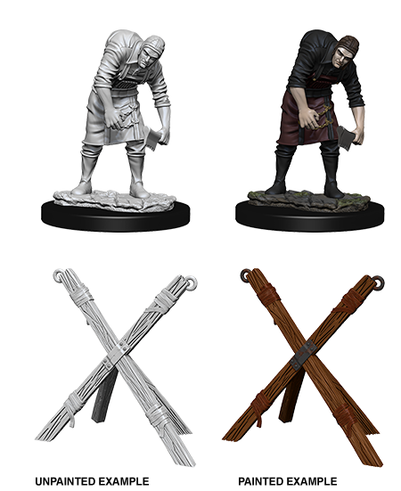 WizKids 73424 Deep Cuts Unpainted Miniatures: Assistant & Torture Cross (9003795087597)