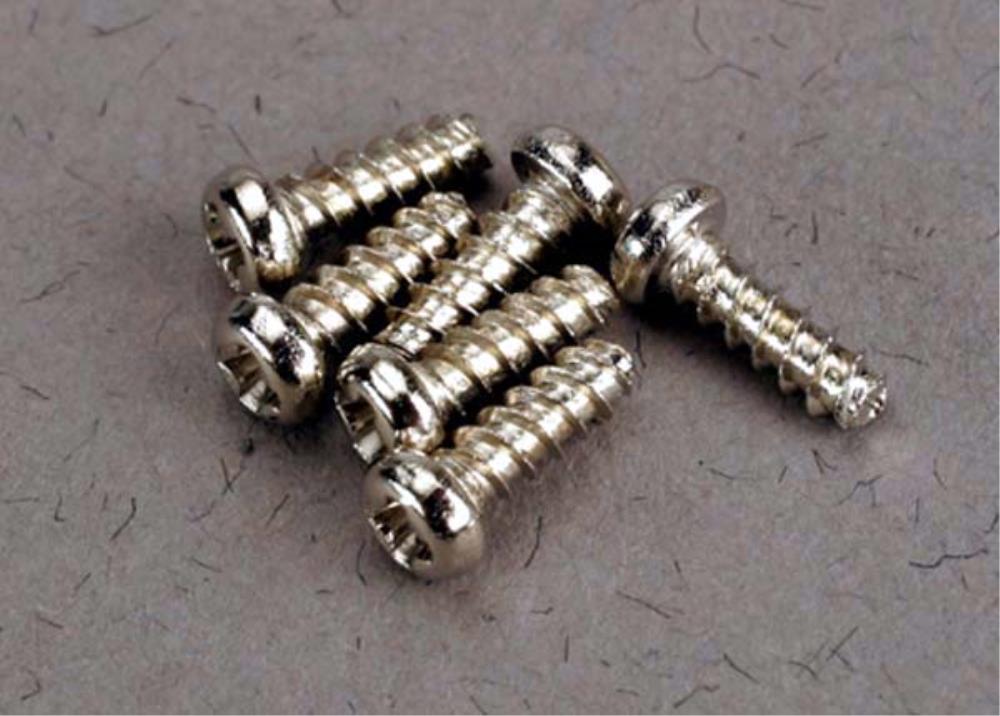 Traxxas 2674 - Screws 2X6Mm Roundhead Self-Tapping (6) (8827587395821)