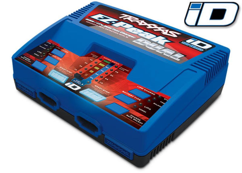 Traxxas 2972 - Charger EZ-Peak Dual 100W NiMH/LiPo with iD Auto Battery Identification