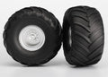 Traxxas 3663-WHT Monster Truck Wheels & Terra Groove Tires (2) - Hobby City NZ