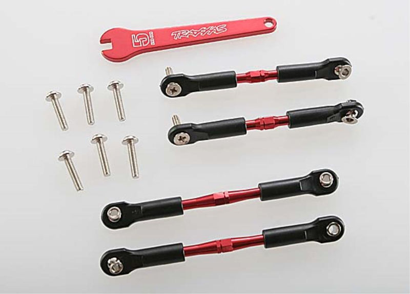 Traxxas 3741X - Turnbuckles and Camber links Aluminum (Red-Anodized) - Hobby City NZ