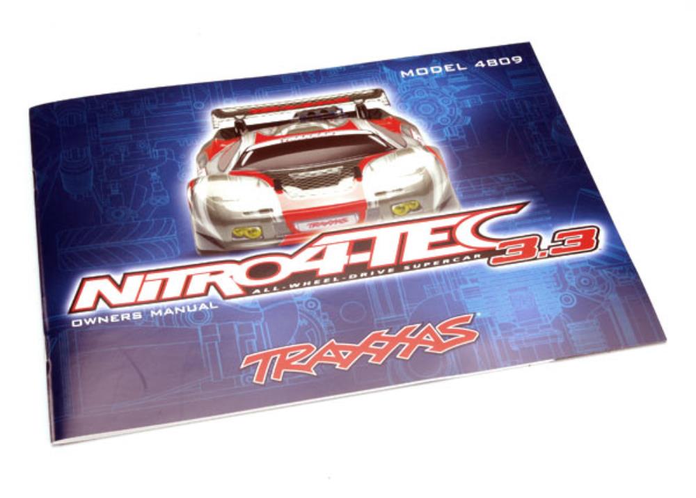 Traxxas Owner's Nitro 4-Tec with TRX 3.3 Racing Engine RC Manual (2)