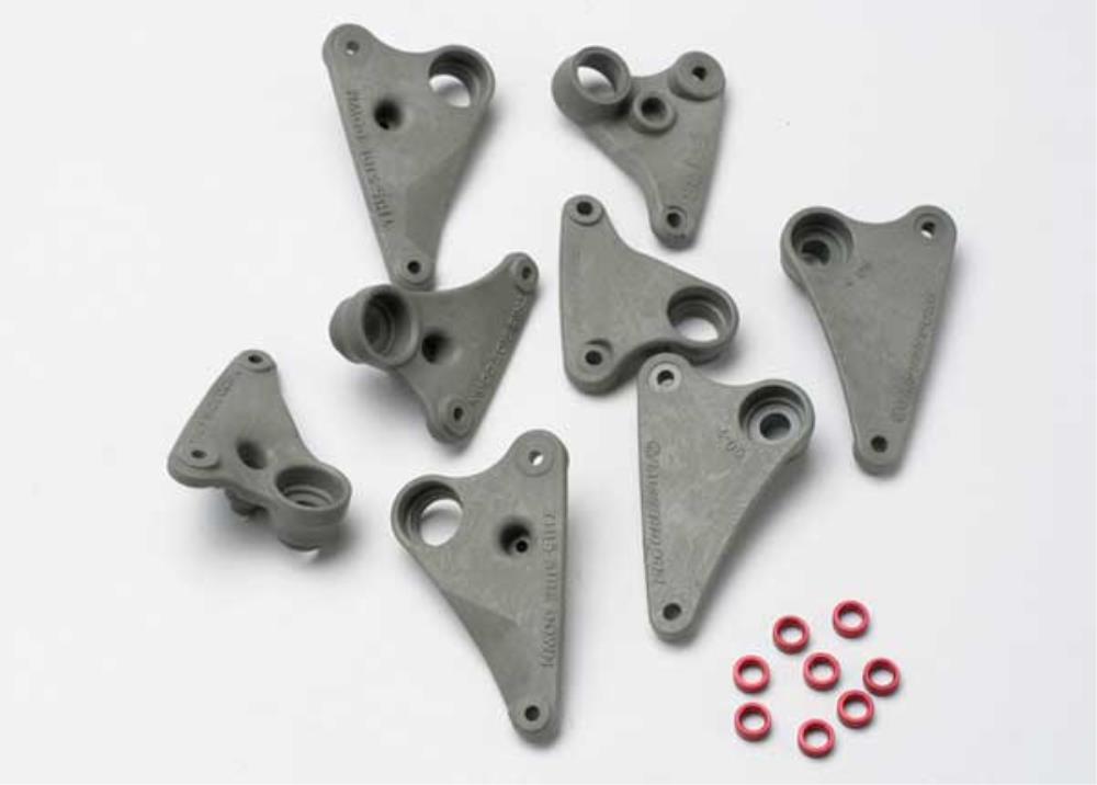 Traxxas 5358 - Rocker Arm Set Progressive-2 (90-T)/ Spacers (Red Aluminum) (8) (7617505722605)