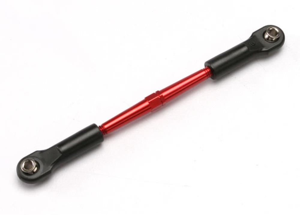 Traxxas Aluminium Front Toe Link 61mm Red Anodised RC Turnbuckle (2)