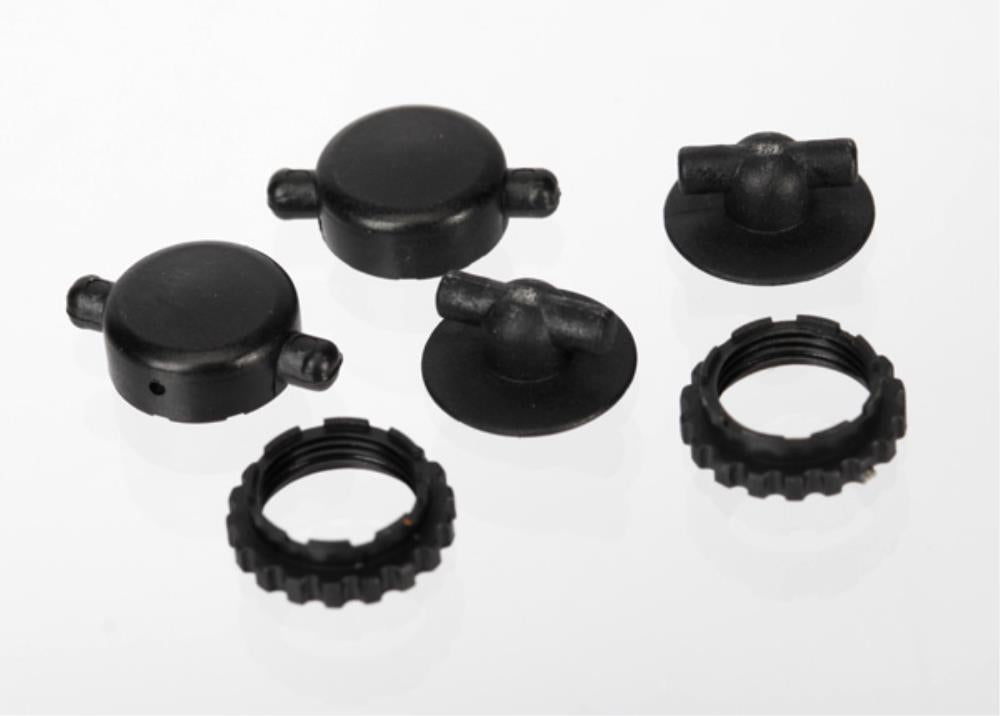 Traxxas GTR Shocks Caps & Spring Retainers RC Shock Parts (2)