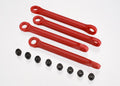 Traxxas 7018 - Push Rod (Molded Composite) (Red) (4)/ Hollow Balls (8) (8827955609837)