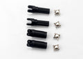 Traxxas 7050 - Half shafts left or right (1/16 Slash)(internal splined half shaft (2)/external splined half shaft) (2))/ metal u-joints (4) (8827956723949)