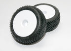 Traxxas White Dished 2.2in Wheels & Response Pro 2.2in Tyres RC Wheel & Tyre Set (2)