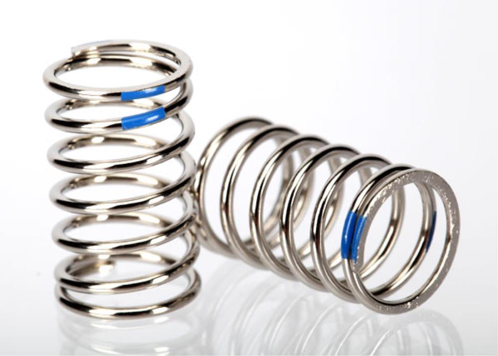 Traxxas GTR Nickel Finish 2.925 Rate Blue RC Shock Spring (2)