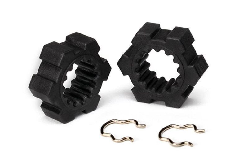 Traxxas 7756 - Wheel Hubs Hex (2)/ Hex Clips (2) - Hobby City NZ (7622652494061)