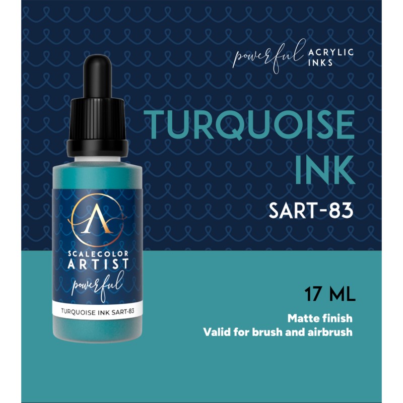 Scale 75 SART-83 Scalecolor Artist Turquoise Ink 20ml (9210243088621)