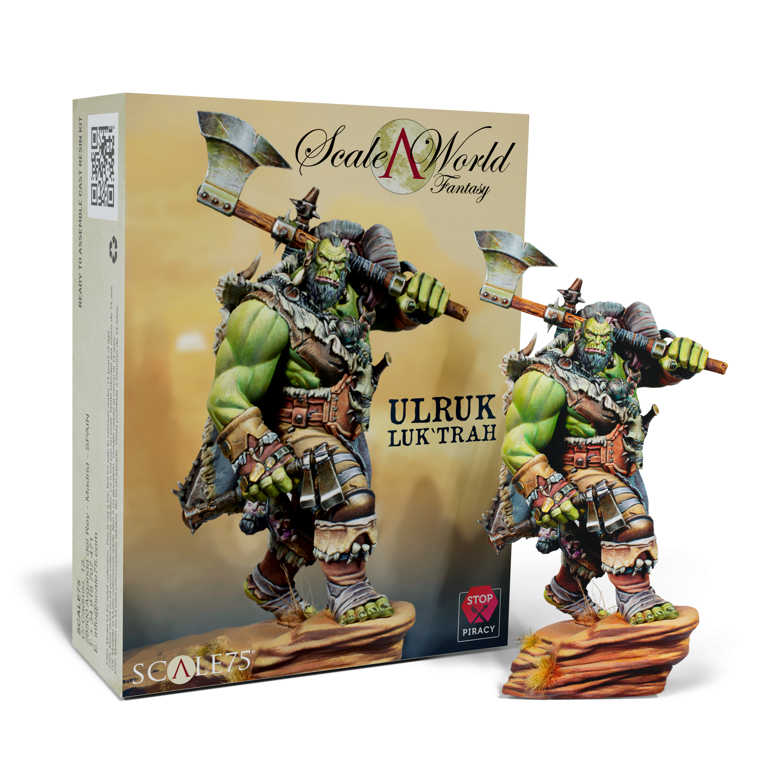 Scale 75 Figures Scale World Fantasy Ulruk Luk Trah 75mm (39)