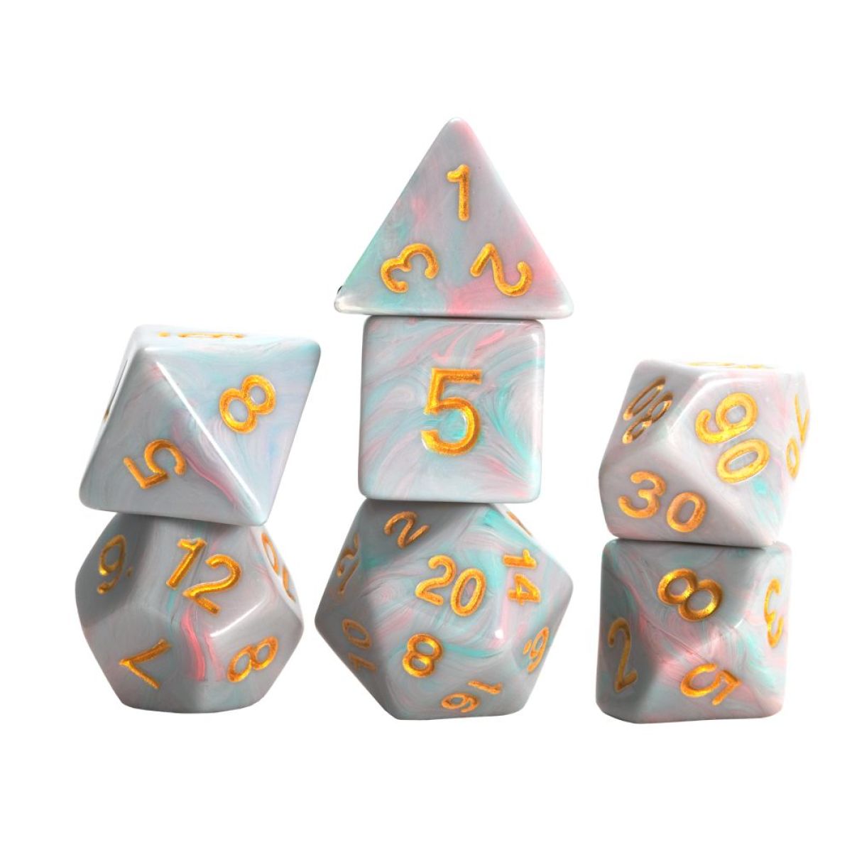 Sirius Dice Set Teal Unicorn - SDZ0021-04