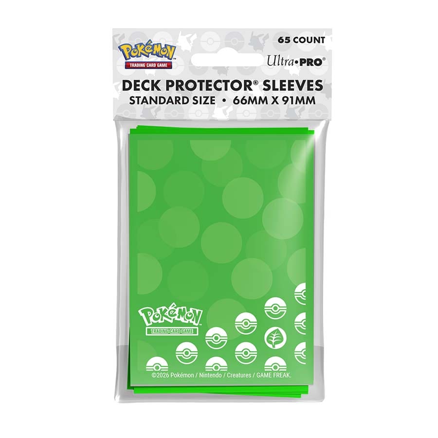 Ultra Pro Pokemon Deck Protector Sleeves: Energy: Grass (65 Count) - UP16742