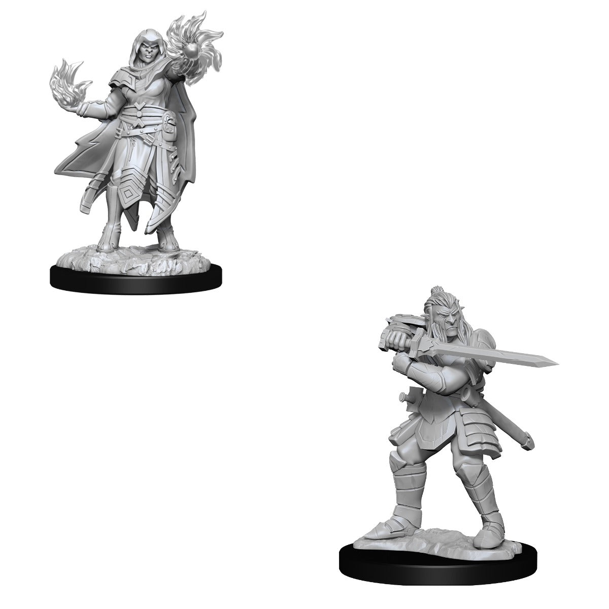 WizKids D&D Nolzur's Marvelous Miniatures: Hobgoblin Fighter Male & Hobgoblin Wizard Female - WZK90310