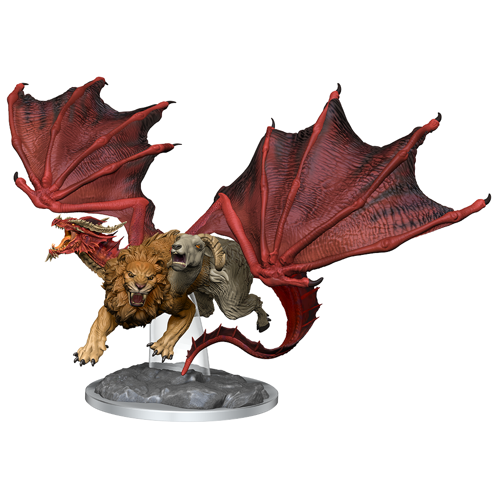 WizKids 90465 D&D Nolzurs Marvelous Miniatures: Chimera Paint Night Kit (#7) (9003828510957)