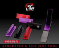 Border Model BD0097 Grinding Plate and Sandpaper 2in1 Tool - Fine Grit (Purple) (8964824793325)
