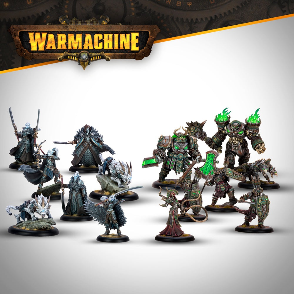 Steamforged Games SFIK-DOSS326 Warmachine 2 Player Starter Frozen & Forgotten (Nyss vs Deathless HIPS)