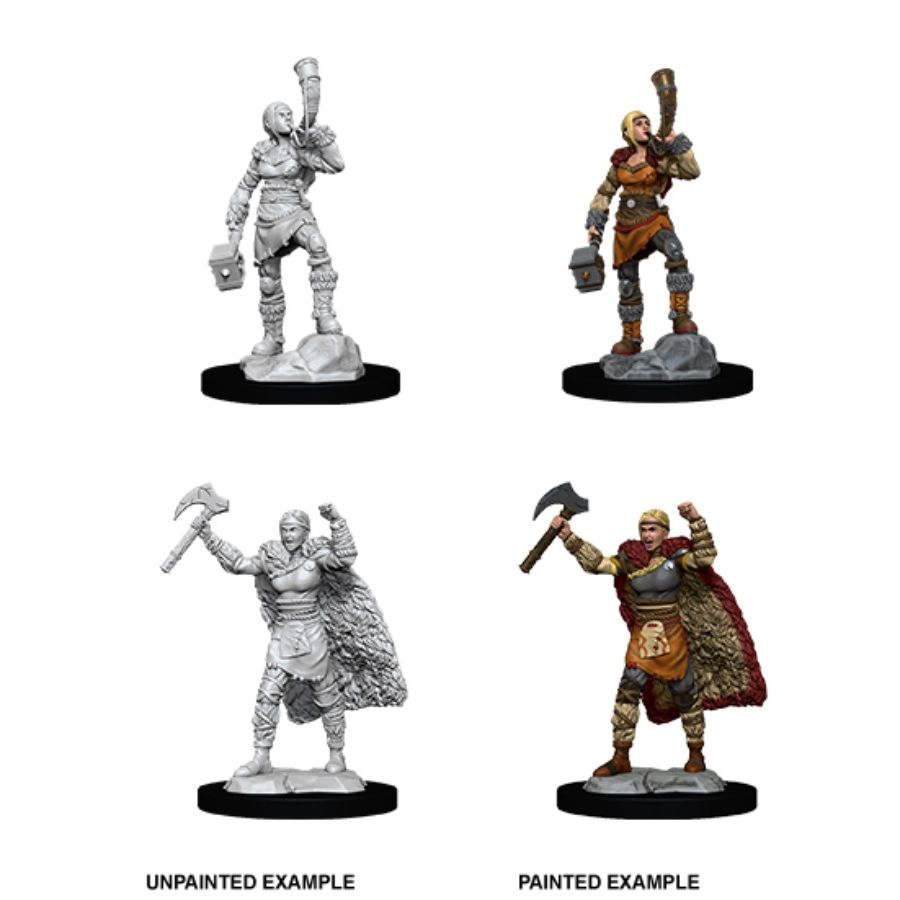 WizKids D&D Nolzur's Marvelous Miniatures: Female Human Barbarian - WZK90056